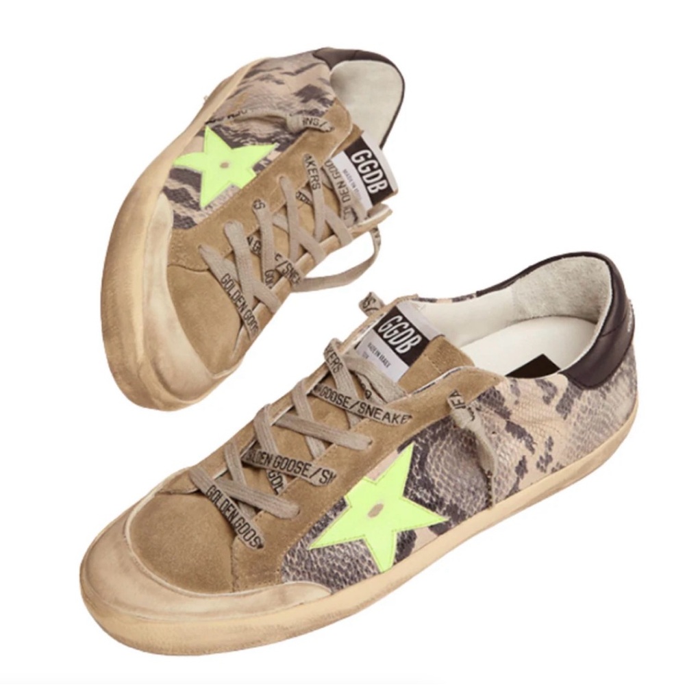 Golden Goose Super-Star Penstar Python Print Sneakers
